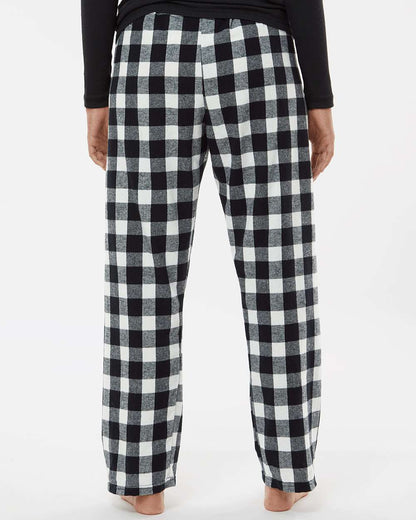 Boxercraft Women's Haley Flannel Pants BW6620 #colormdl_Black/ White Buffalo Plaid