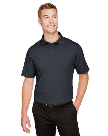 Devon & Jones Men's CrownLux Performance® Address Mélange Polo DG22 #colormdl_Black Heather