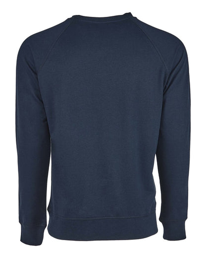 Next Level Laguna Raglan Crewneck Sweatshirt 9000 #color_Midnight Navy