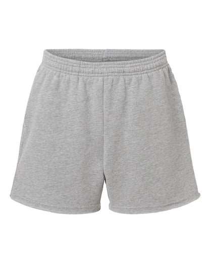 BELLA + CANVAS Women's Cutoff Fleece Shorts 3787 #color_Athletic Heather