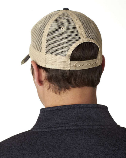Adams Headwear Ollie Distressed Cap OL102 #colormdl_Jungle Camo/ Tan