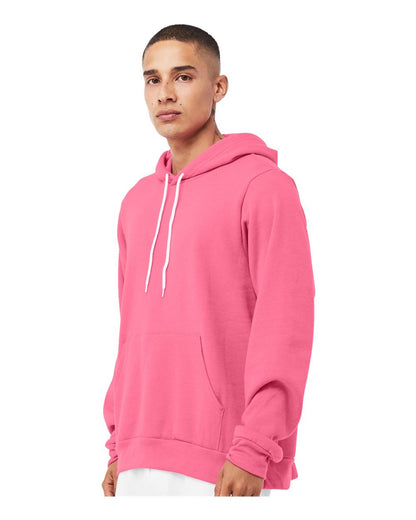 BELLA + CANVAS Sponge Fleece Hoodie 3719 #colormdl_Heather Charity Pink