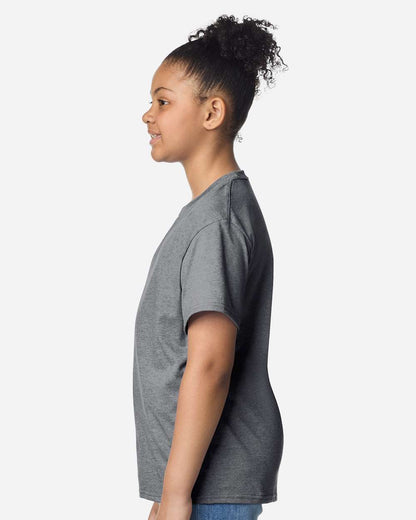 Gildan Youth Light Cotton T-Shirt 3000B #colormdl_Graphite Heather