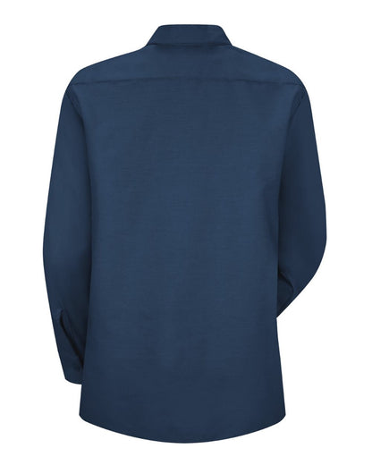 Red Kap Women's Industrial Work Shirt SP13 #color_Navy