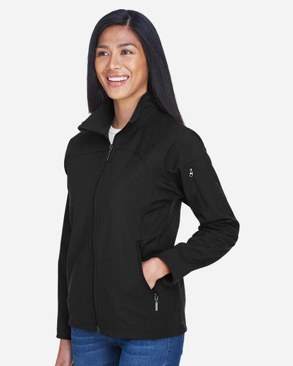 North End Women's 3-Layer Fleece Performance Soft Shell Jacket 78034 #colormdl_Black