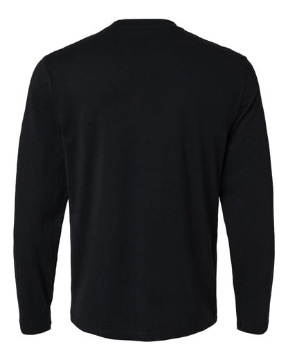 Jaanuu Men's RegenX Cotton Underscrub Long Sleeve T-Shirt M30002U #color_Black