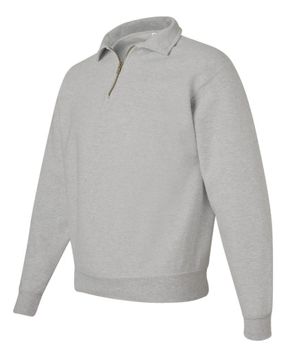 JERZEES Unisex Super Sweats NuBlend® Quarter-Zip Cadet Collar Sweatshirt 4528MR #color_Oxford
