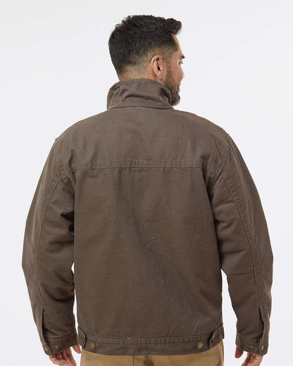 DRI DUCK Men's Tall Maverick Boulder Cloth™ Jacket with Blanket Lining 5028T #colormdl_Tobacco