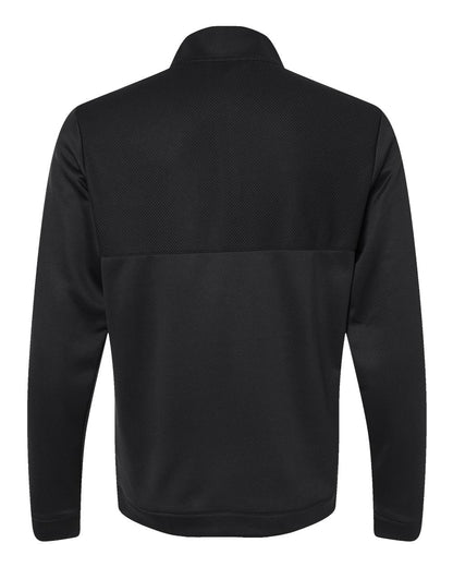 Adidas Ultimate365 Textured Quarter-Zip Pullover A2001 #color_Black