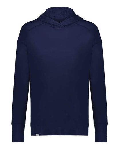 Holloway Women's Eco Revive™ Ventura Soft Knit Hooded Sweatshirt 222798 #color_Navy