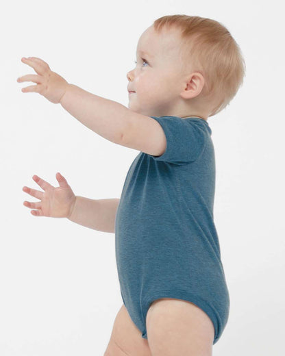 Rabbit Skins Infant Fine Jersey Bodysuit 4424 #colormdl_Bermuda Blackout