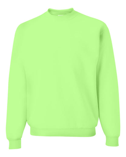 JERZEES Unisex NuBlend® Crewneck Sweatshirt 562MR #color_Neon Green