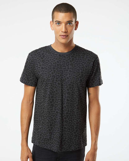 LAT Unisex Fine Jersey Tee 6901 #colormdl_Black Leopard
