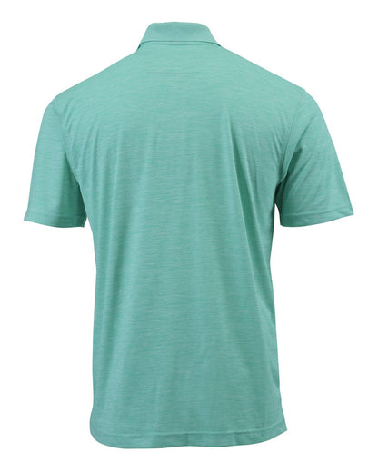 Paragon Men's Dakota Striated Heather Polo 130 #color_Surf Green Heather