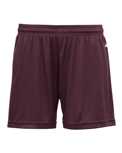 Badger Women's B-Core 5" Inseam Shorts 4116 #color_Maroon