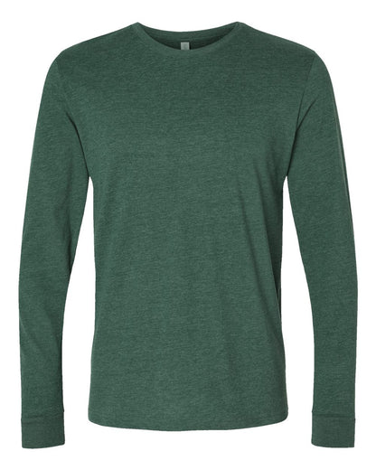 Next Level Sueded Long Sleeve T-Shirt 6411 #color_Heather Forest Green