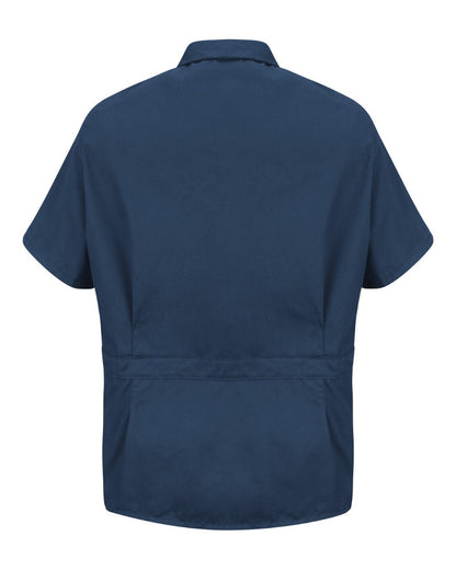 Red Kap Unisex Zip-Front Smock KP44 #color_Navy