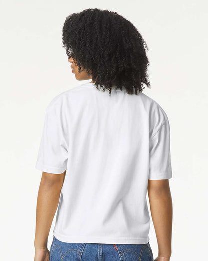 Comfort Colors Women's Garment-Dyed Heavyweight Boxy T-Shirt 3023CL #colormdl_White