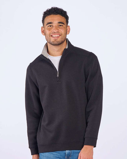 Boxercraft Fleece Quarter-Zip Pullover BM5202 #colormdl_Black