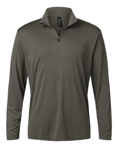 AllPro Men's Pro-Lock Performance Quarter-Zip Pullover 41870 #color_Charcoal