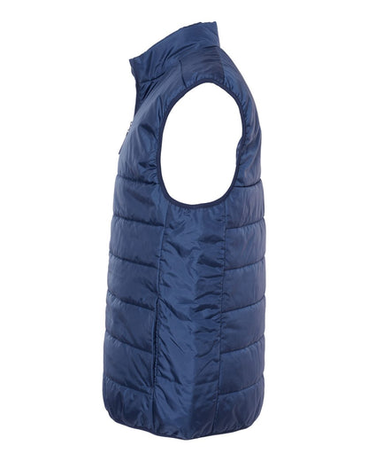 Adidas Men's Puffer Full-Zip Vest A572 #color_Team Navy Blue