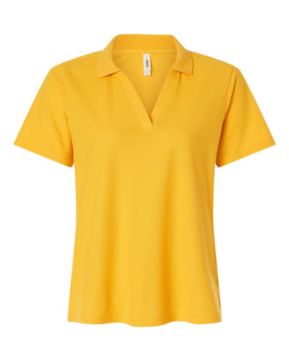 CORE365 Women's Resolve CVC Performance Pique Polo CE106W #color_Campus Gold