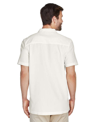 Harriton Men's Barbados Textured Camp Shirt M560 #colormdl_Cream