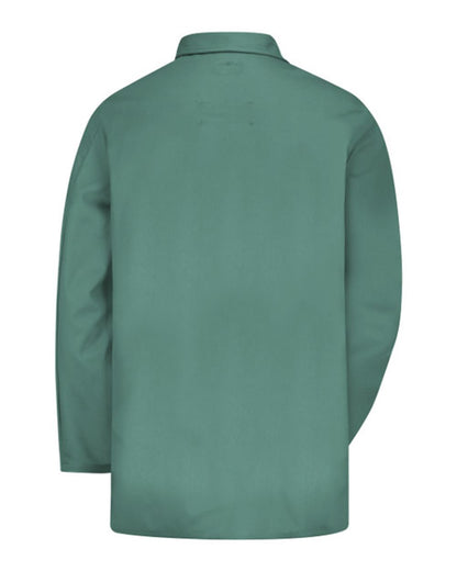 Bulwark Work Coat - EXCEL FR® - 9 oz. KEW2 #color_Visual Green