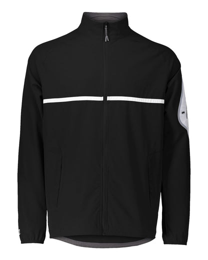 Holloway Unisex Weld Jacket 229543 #color_Black/ White