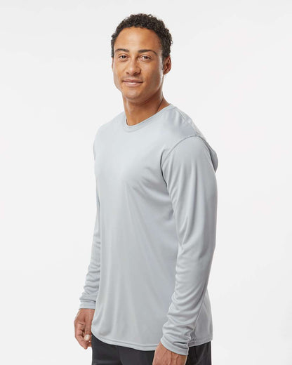 Holloway Men's Momentum Long Sleeve T-Shirt 222822 #colormdl_Silver