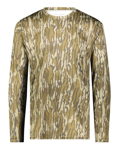 Holloway Men's Mossy Oak Momentum Long Sleeve T-Shirt 222836 #color_Original Bottomland