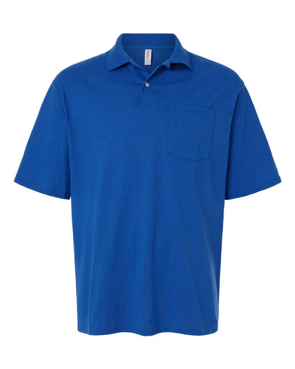 JERZEES Men's Dri-Power® Polo with Pocket 436MP #color_Royal
