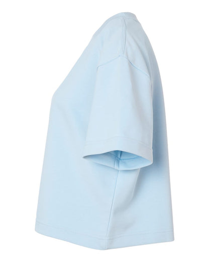 American Apparel Women's French Terry Mid-Length Boxy Top FTCB0 #color_Powder Blue