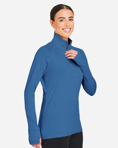 Puma Golf Women's Bandon Quarter-Zip Pullover PG400W #colormdl_Lake Blue