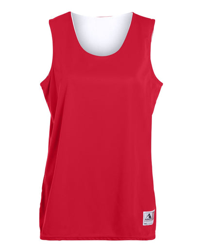 Augusta Sportswear Women's Reversible Wicking Tank Top 147 #color_Red/ White