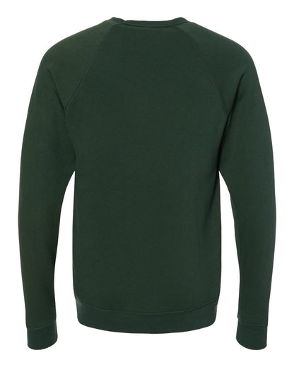BELLA + CANVAS Unisex Sponge Fleece Raglan Crewneck Sweatshirt 3901 #color_Forest
