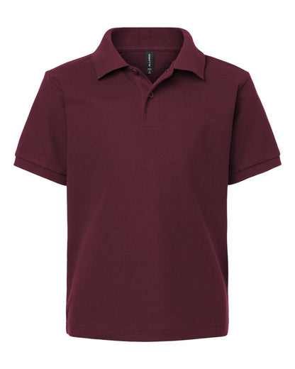 AllPro Youth Pique Polo 62800Y #color_Maroon