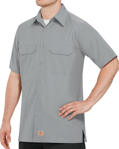 Red Kap Men's Ripstop Short Sleeve Work Shirt SY60 Red Kap Men's Ripstop Short Sleeve Work Shirt SY60