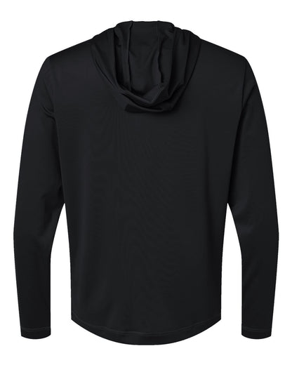 Adidas Lightweight Performance Quarter-Zip Hooded Pullover A596 #color_Black