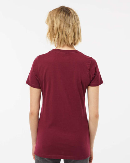 Tultex Women's Premium Cotton T-Shirt 516 #colormdl_Burgundy