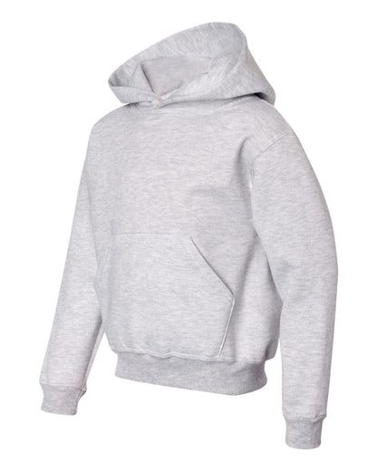 JERZEES Youth NuBlend® Hooded Sweatshirt 996YR #color_Ash