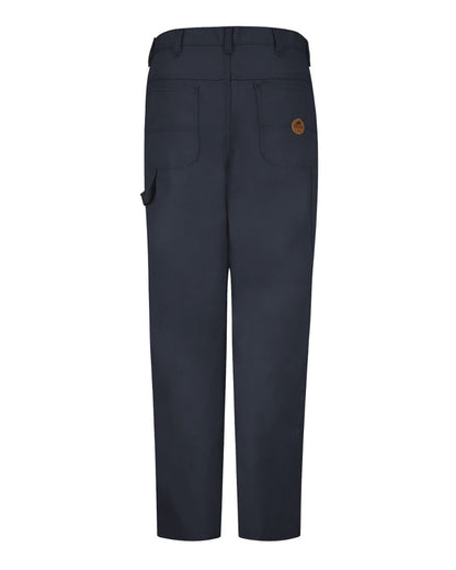 Red Kap Men's Extended Sizes Duck Dungaree Pants PD30EXT #color_Navy - Unhemmed