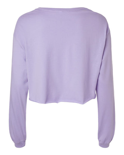 BELLA + CANVAS FWD Fashion Women's Crop Long Sleeve Tee 6501 #color_Dark Lavender