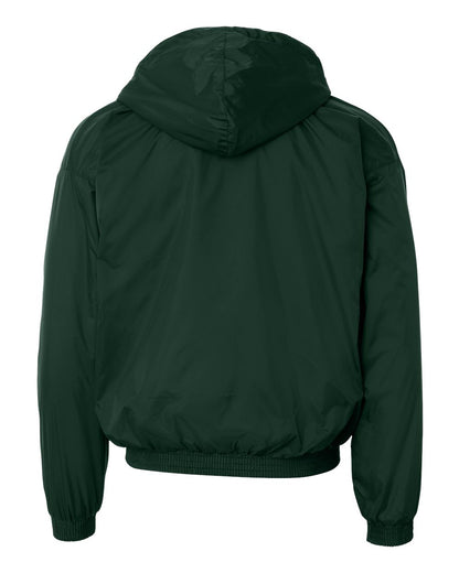 Augusta Sportswear Fleece Lined Hooded Jacket 3280 #color_Dark Green