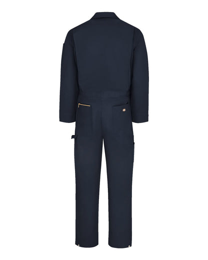 Dickies Deluxe Long Sleeve Cotton Coverall - Tall Sizes 4877T #color_Dark Navy