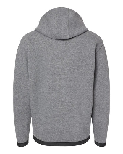 LAT Unisex The Statement Fleece Hoodie Sweatshirt 6996 #color_Granite Heather/ Black
