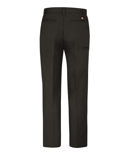 Dickies Men's Premium Industrial Flat Front Comfort Waist Pants LP70 #color_Black - 37 Unhemmed