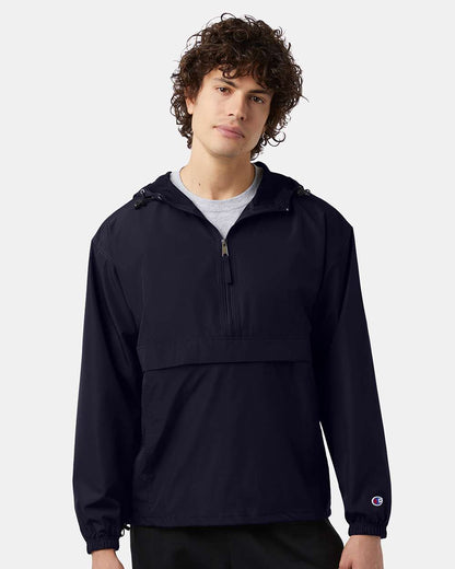 Champion Unisex Packable Anorak Jacket CO200 #colormdl_Navy