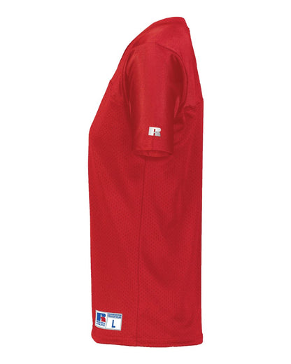 Russell Athletic Women's Solid Flag Football Jersey R0593X #color_True Red