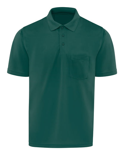 Red Kap Men's Performance Knit Pocket Polo SK98 #color_Hunter